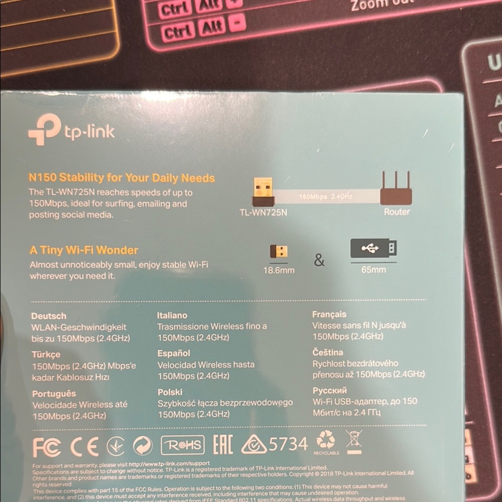 TP-Link Gold USB Wi-Fi Adapter Networking Essential - Picture 3 of 3